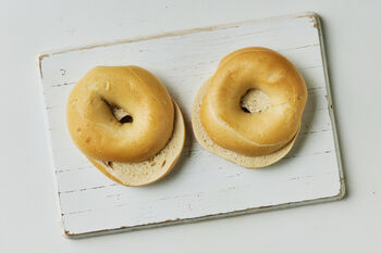 Bakers Maison Plain Boiled Bagels, 2x120g