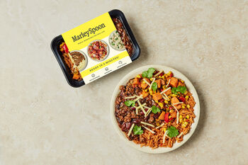 Beef Burrito Bowl with Tomato Rice, Beans and Cheese, 350g