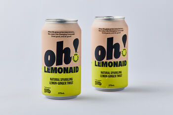 Oh! Life-Changing Ginger Twist LemonAid, 2x375mL