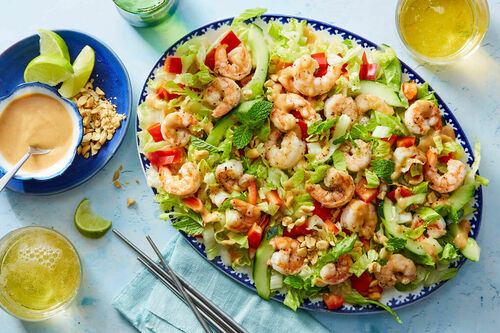 Thai Shrimp Salad with Peanut Dressing - Will Cook For Smiles