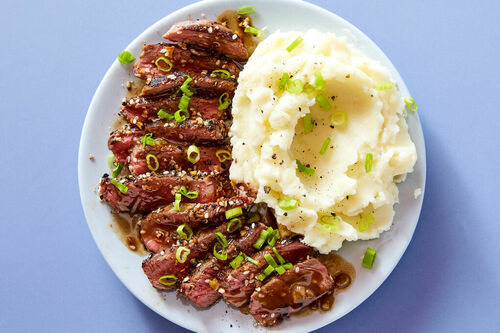 steak and mashed potatoes recipe