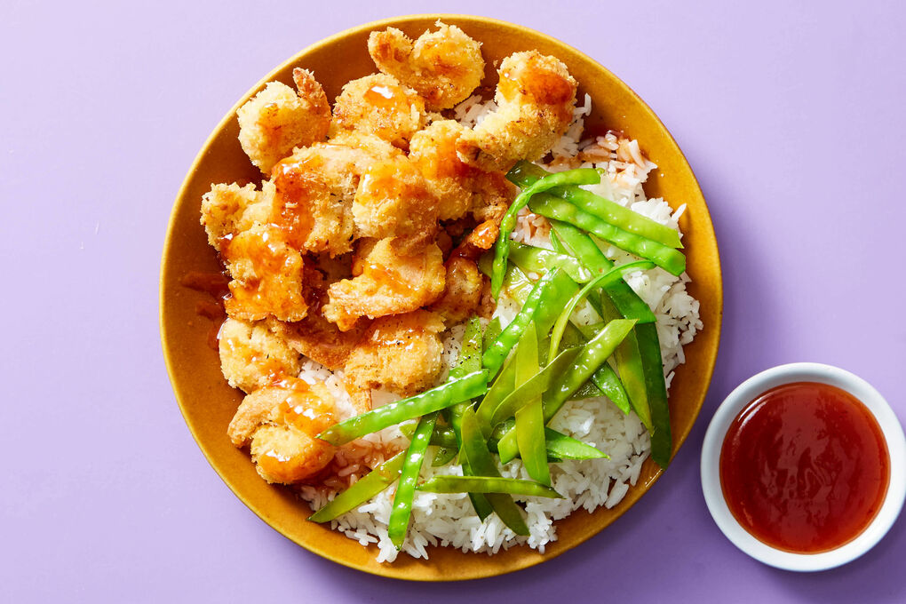 Recipe: Sweet Chili-Coconut Shrimp with Mango Rice & Snow Peas