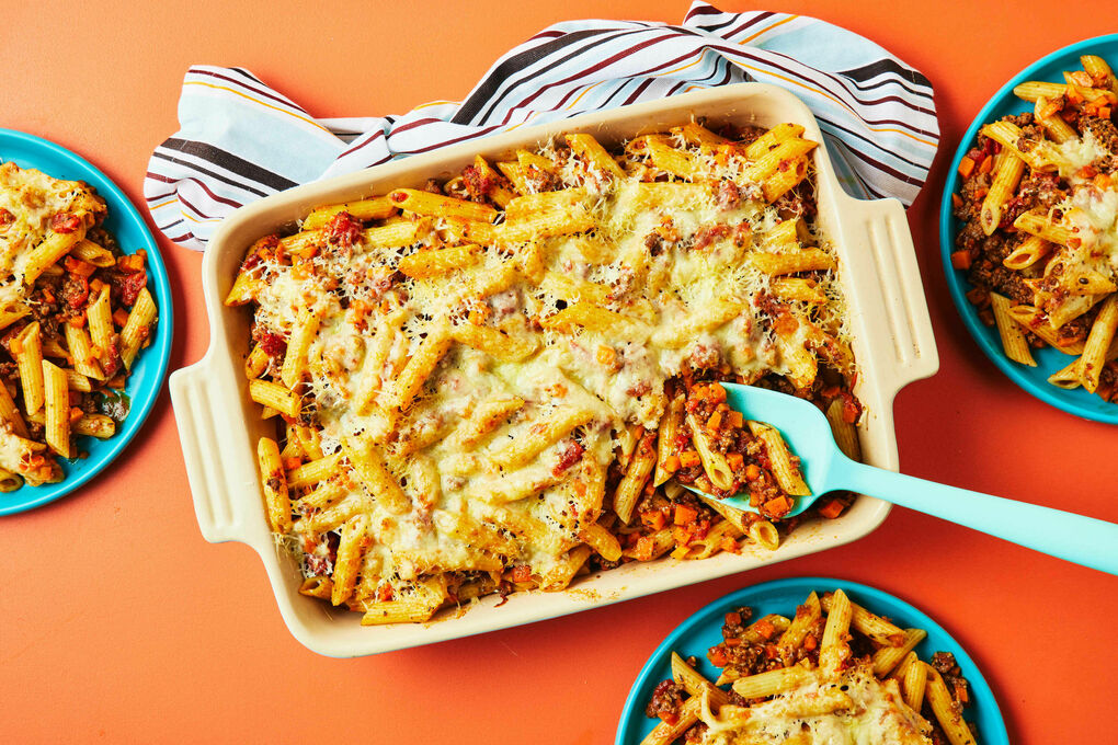 Feed A Crowd: Italian Beef Pasta Bake Same Meal Price, More Servings! |  Dinnerly