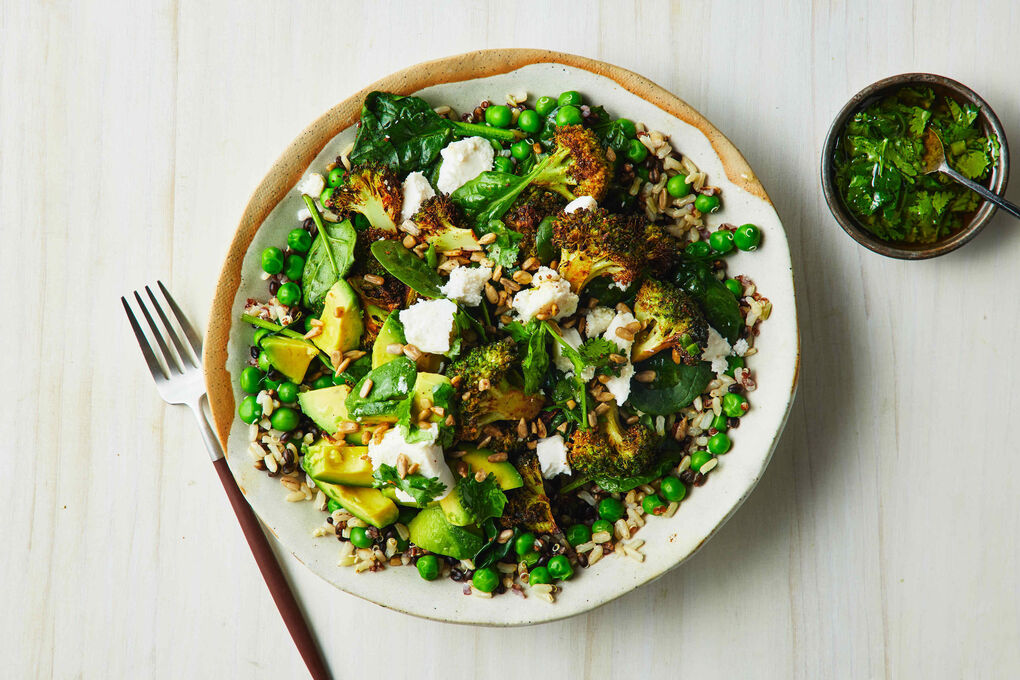 Quinoa and Roasted Broccoli Grain Bowls - Kristine's Kitchen