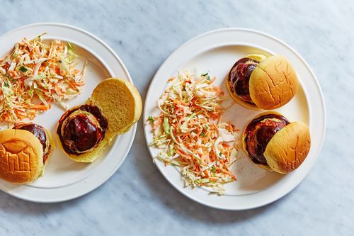 Bbq Turkey Meatball Sliders With Cole Slaw Marley Spoon