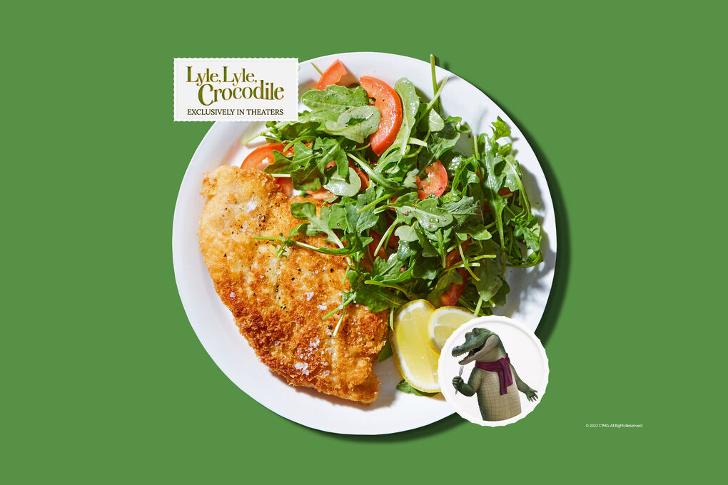 Lyle's Crispy Chicken Milanese Dinnerly x Lyle, Lyle, Crocodile | Dinnerly