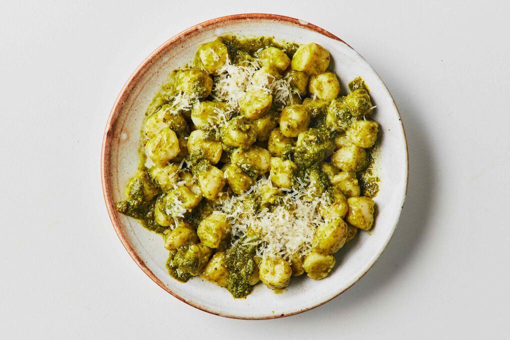 Basil Pesto Gnocchi with Parmesan