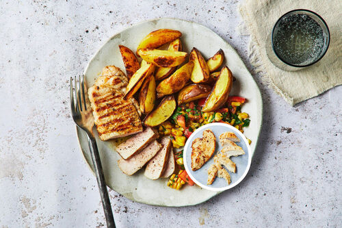 Grilled Chicken and Corn Salsa