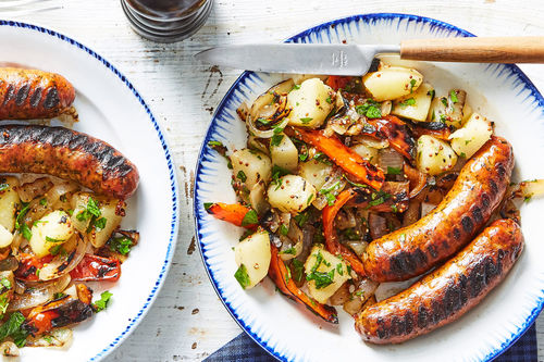 Grilled Sausage and Onions - Taste of the South