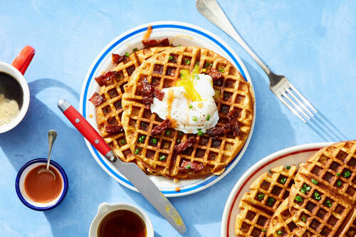 Cornmeal Cheddar Waffles