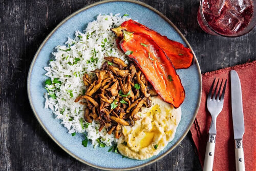 Pulled Mushrooms mit Paprika
