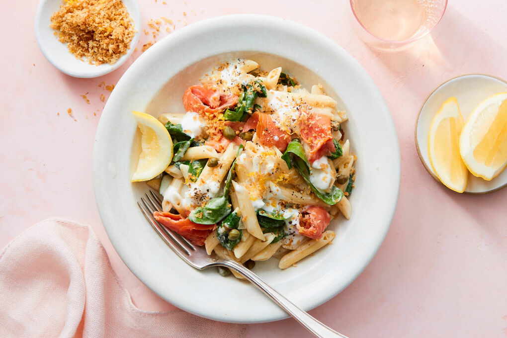 Creamy Smoked Salmon Pasta with Spinach & Capers | Marley Spoon