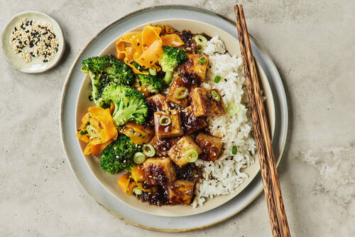 Easy Asian Caramel Tofu