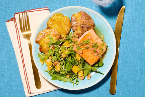 Seared Salmon & Citrus Butter Sauce