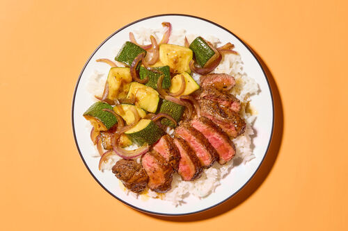 Apricot-Harissa Glazed Steak