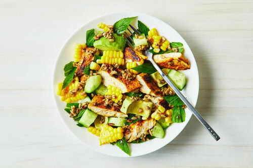 Carb-Conscious Chicken Breast-Avo Salad