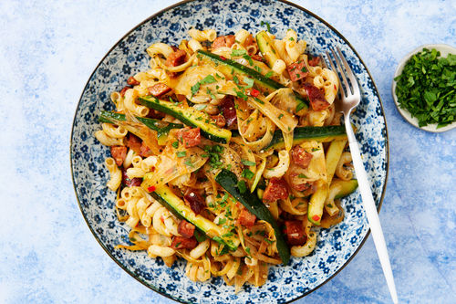 Chorizo, Zucchini and Fennel Pasta . | Marley Spoon