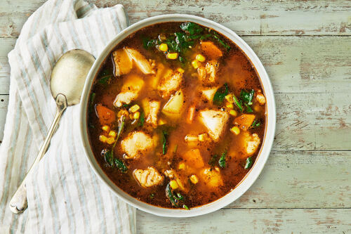 Calorie-Conscious South American Fish Soup
