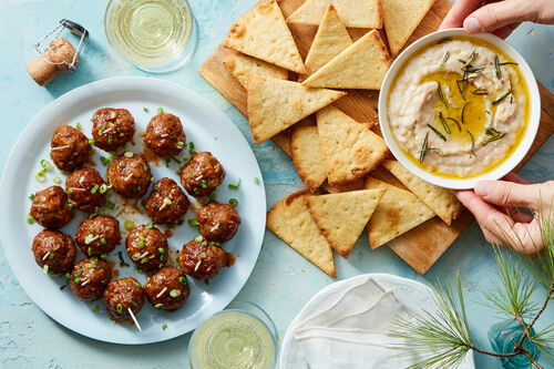 Appetizer Duo: BBQ Cocktail Meatballs