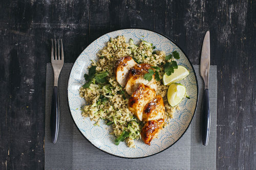 Glasiertes Teriyaki-Hähnchen