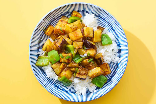 Di San Xian (Stir-Fried Eggplant & Peppers)