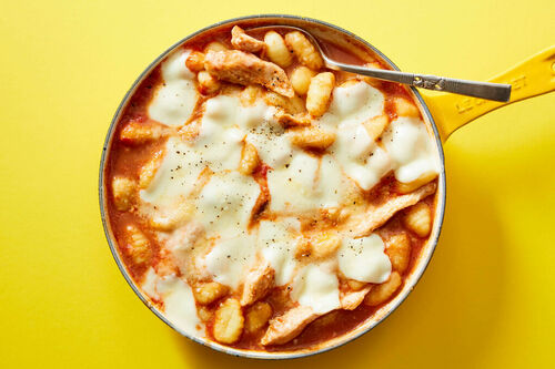 Saucy Chicken Parm Gnocchi