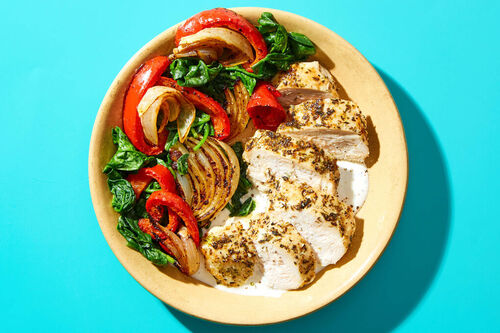 Za'atar Chicken & Harissa-Spiced Veggies