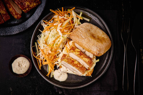 Crackling Pork Belly and Aioli Rolls