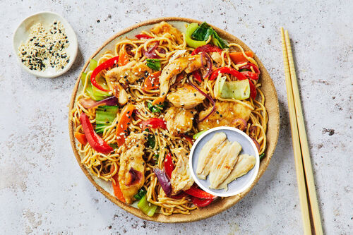 Fish Noodle Stir-Fry