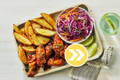 Spicy-Smoky Maple Double the Chicken Wings