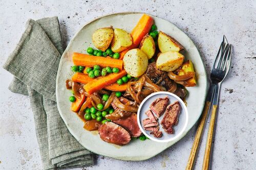 Pepper Porterhouse Steaks with Onion Gravy