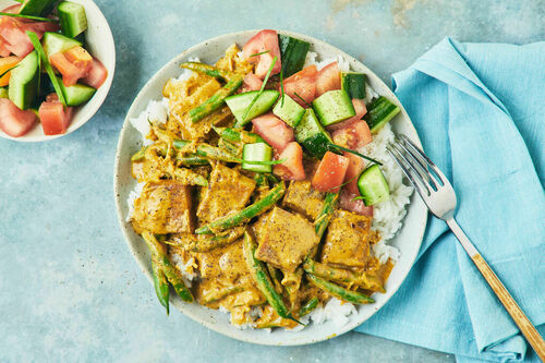 Rich Satay Tofu and Coconut Curry