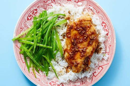 Ginger-Teriyaki Chicken Thigh & Snow Peas