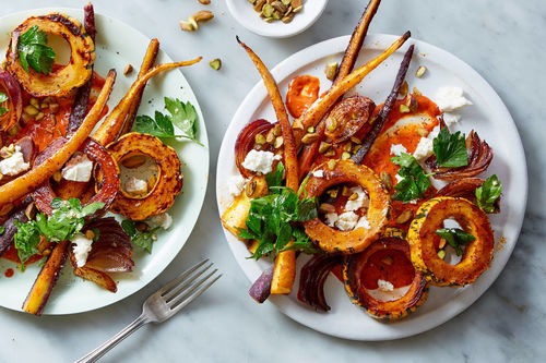 Peak Season! Harissa-Spiced Roasted Veggies