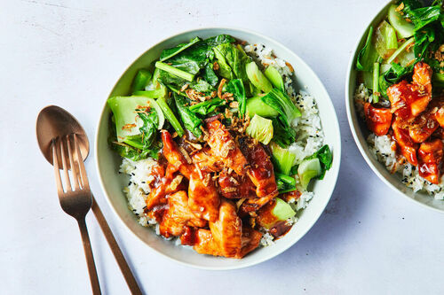 Asian Char Siu Chicken and Jasmine Rice
