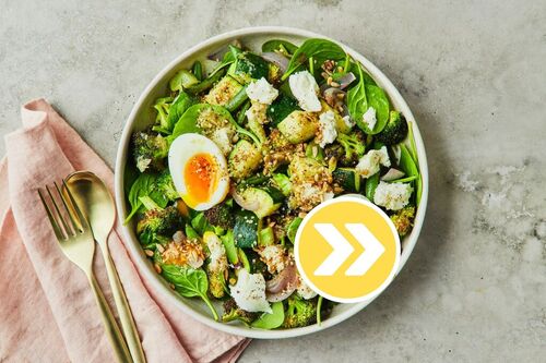 Carb-Conscious Dukkah Chicken Salad Bowl