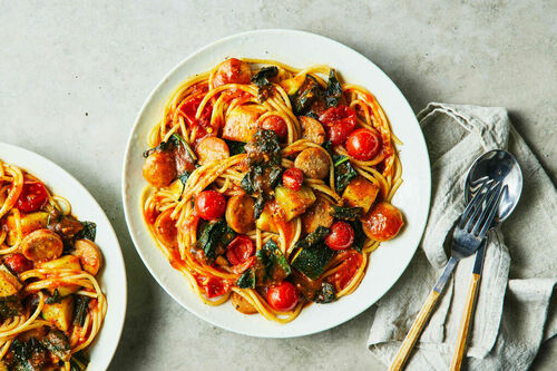 Pork-Fennel Sausage Pasta