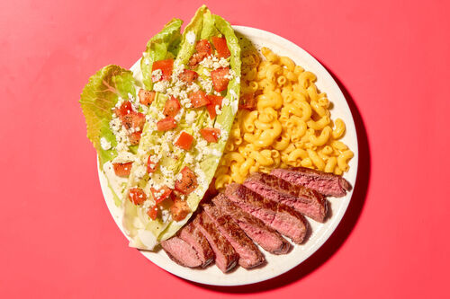 Seared Steak with Stovetop Mac & Cheese