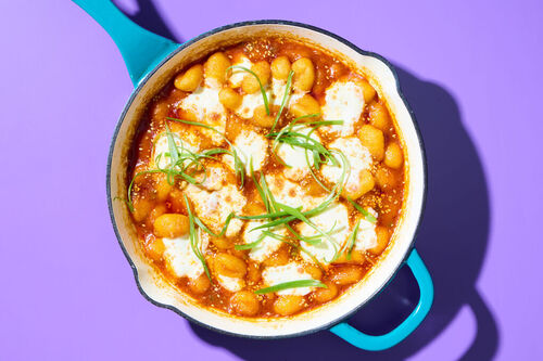 Cheesy Korean Chicken Gnocchi Bake