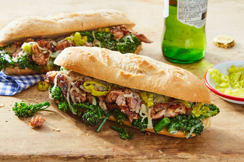 Philly-Style Braised Beef Sandwich