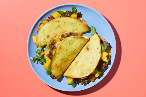 Jamaican Beef Baked Tacos