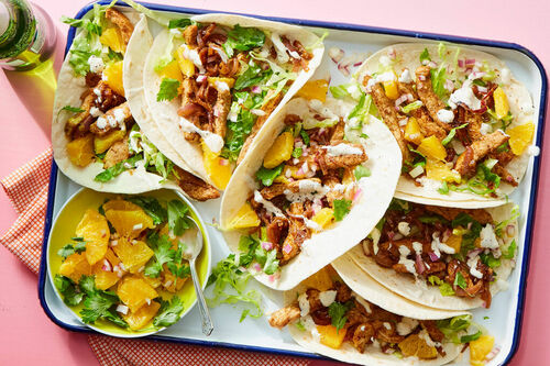 Daring Plant-Based Chicken Adobada Tacos