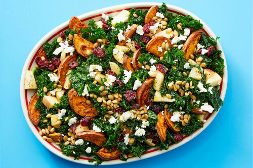 Seared Chicken Breast & Kale Harvest Salad