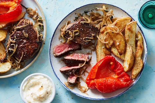 Butter-Basted Steak & Sweet Potato Fries