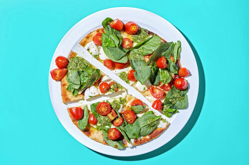 Caprese Flatbread with Pesto