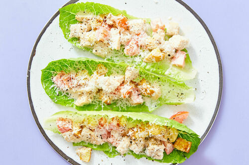 Low-Carb Chicken Caesar Lettuce Cups
