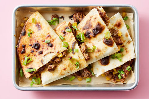 Cheddar Quesadillas with Readymade Chicken