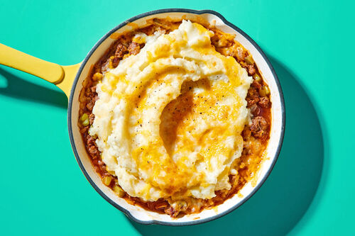 Cheeseburger Braised Beef Shepherd's Pie
