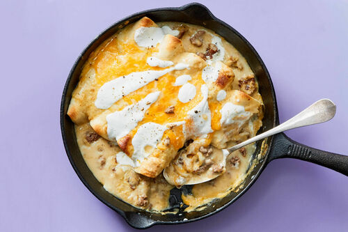 Cheesy Chicken Enchiladas Verde