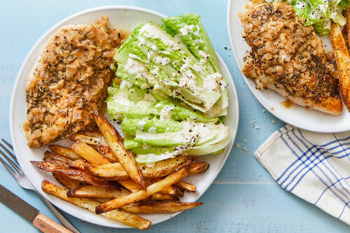 Pan-Roasted Chicken & French Fries
